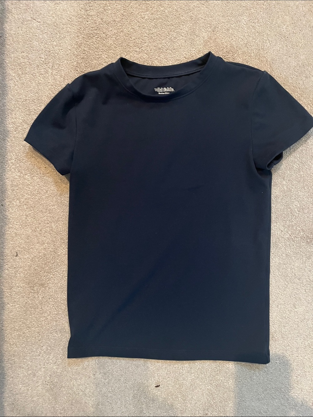 Wild Fable Girls' Navy Crewneck Tee + Free SHEIN Pink Tank Top (XS)